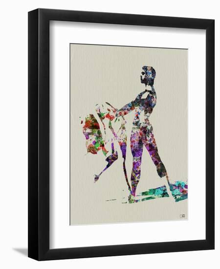 Ballet Watercolor 1-NaxArt-Framed Art Print