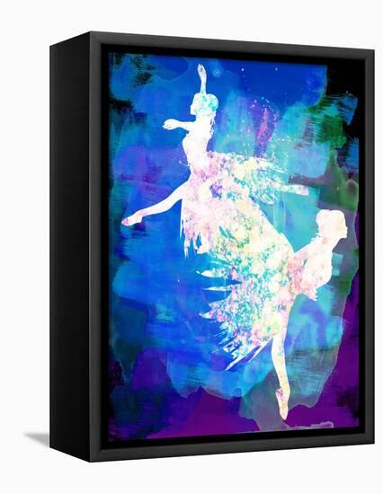 Ballet Watercolor 2-Irina March-Framed Stretched Canvas