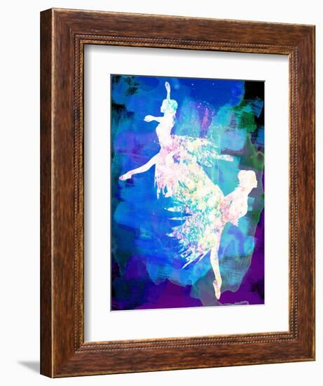 Ballet Watercolor 2-Irina March-Framed Premium Giclee Print