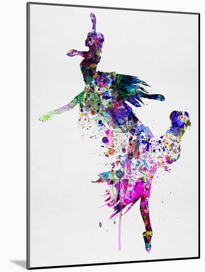 Ballet Watercolor 3-Irina March-Mounted Art Print