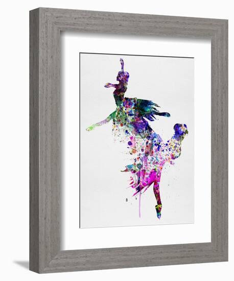 Ballet Watercolor 3-Irina March-Framed Premium Giclee Print