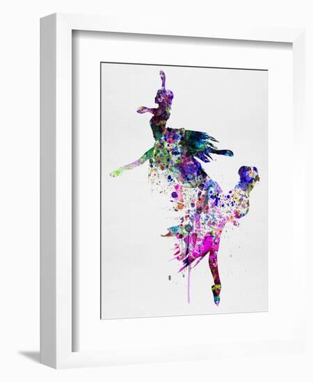 Ballet Watercolor 3-Irina March-Framed Premium Giclee Print