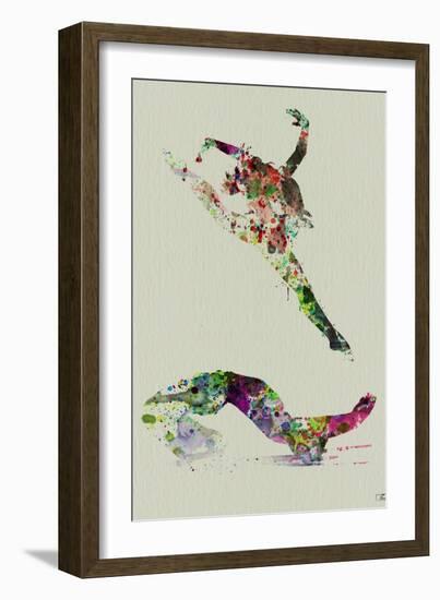 Ballet Watercolor 3-NaxArt-Framed Art Print