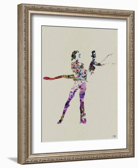 Ballet Watercolor-NaxArt-Framed Art Print