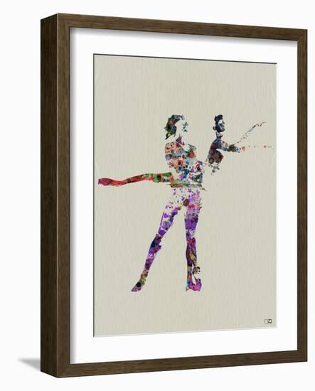 Ballet Watercolor-NaxArt-Framed Art Print