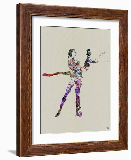 Ballet Watercolor-NaxArt-Framed Art Print