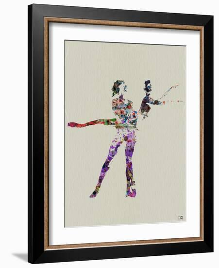 Ballet Watercolor-NaxArt-Framed Art Print