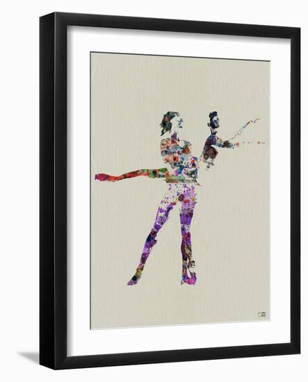 Ballet Watercolor-NaxArt-Framed Art Print