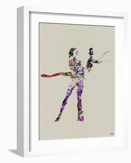 Ballet Watercolor-NaxArt-Framed Art Print