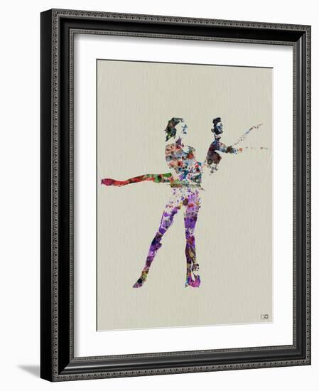 Ballet Watercolor-NaxArt-Framed Art Print