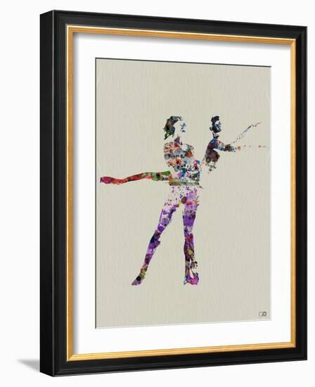 Ballet Watercolor-NaxArt-Framed Art Print