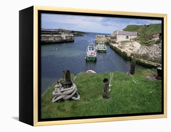 Ballintoy Harbour, County Antrim, Ulster, Northern Ireland, United Kingdom-Roy Rainford-Framed Premier Image Canvas