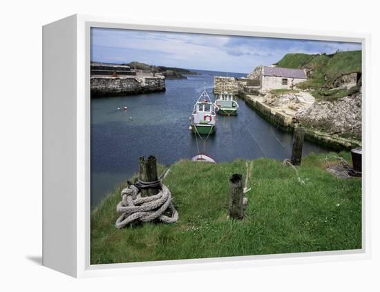 Ballintoy Harbour, County Antrim, Ulster, Northern Ireland, United Kingdom-Roy Rainford-Framed Premier Image Canvas