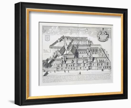 Balliol College, Oxford, from Oxonia Illustrata, Published 1675-David Loggan-Framed Giclee Print