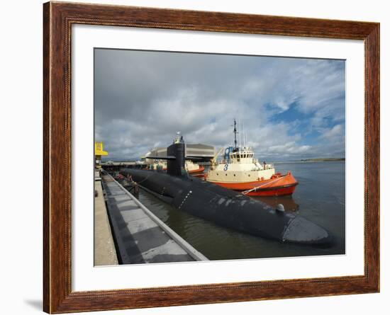 Ballistic Missile Submarine USS Tennessee at Naval Submarine Base Kings Bay-Stocktrek Images-Framed Photographic Print