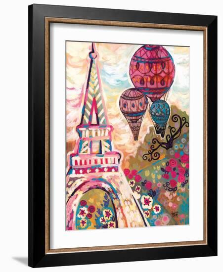 Ballons Sur Paris-Natasha Wescoat-Framed Giclee Print