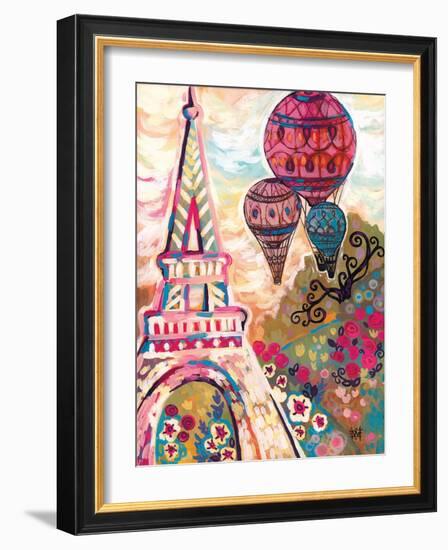 Ballons Sur Paris-Natasha Wescoat-Framed Giclee Print