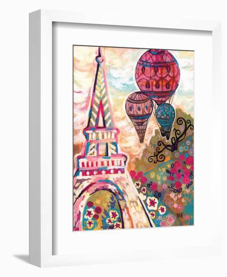 Ballons Sur Paris-Natasha Wescoat-Framed Giclee Print