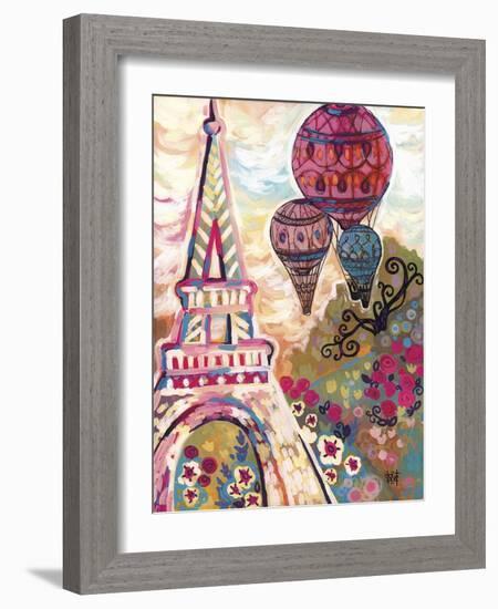 Ballons Sur Paris-Natasha Wescoat-Framed Giclee Print