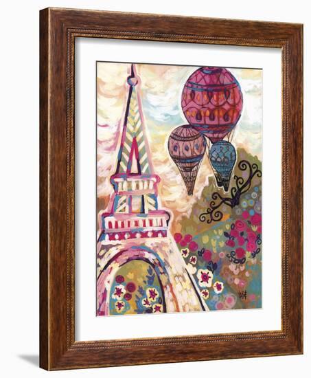 Ballons Sur Paris-Natasha Wescoat-Framed Giclee Print