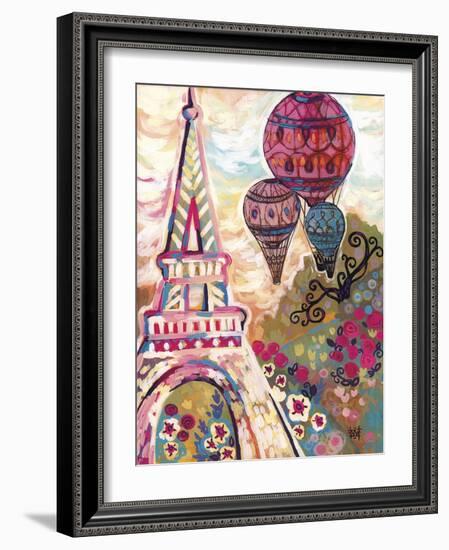 Ballons Sur Paris-Natasha Wescoat-Framed Giclee Print