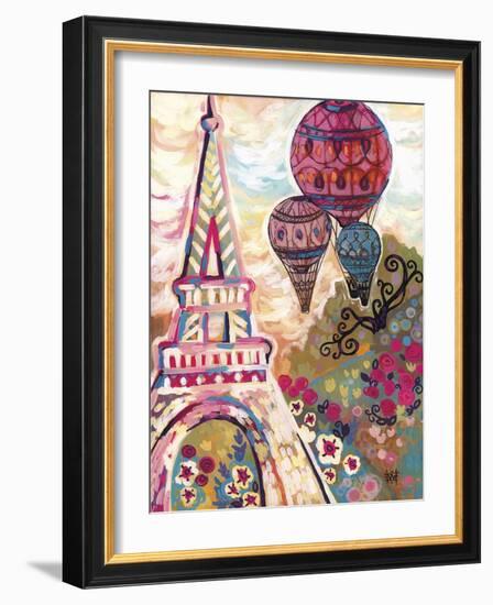 Ballons Sur Paris-Natasha Wescoat-Framed Giclee Print