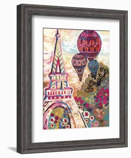 Ballons Sur Paris-Natasha Wescoat-Framed Giclee Print