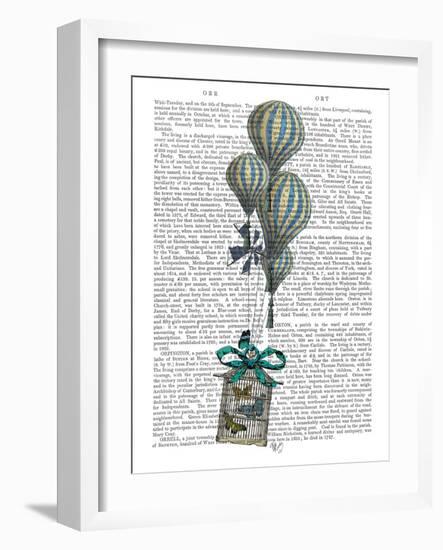 Balloon and Bird Cage 2-Fab Funky-Framed Art Print