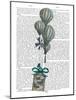 Balloon and Bird Cage 2-Fab Funky-Mounted Art Print