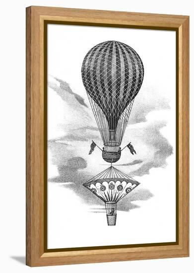 Balloon And Parachute-Science, Industry and Business Library-Framed Premier Image Canvas