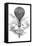 Balloon And Parachute-Science, Industry and Business Library-Framed Premier Image Canvas