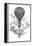 Balloon And Parachute-Science, Industry and Business Library-Framed Premier Image Canvas