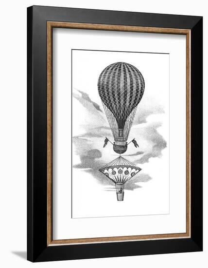 Balloon And Parachute-Science, Industry and Business Library-Framed Photographic Print