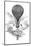 Balloon And Parachute-Science, Industry and Business Library-Mounted Photographic Print