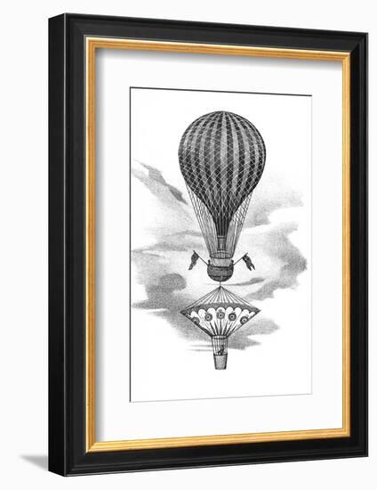 Balloon And Parachute-Science, Industry and Business Library-Framed Photographic Print