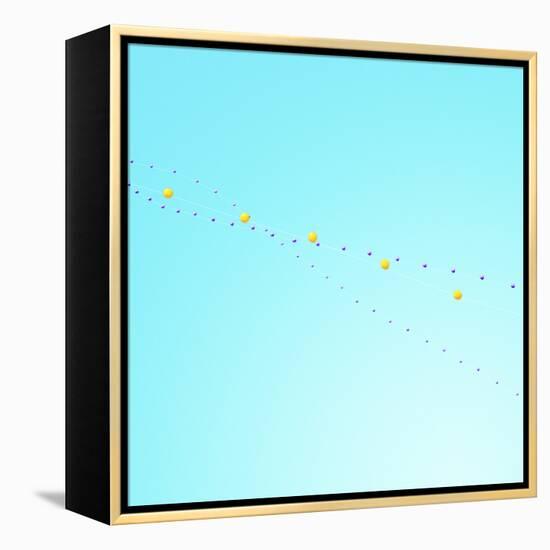 Balloon Chain 2-Matt Crump-Framed Stretched Canvas