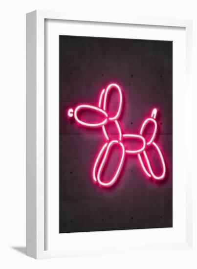 Balloon dog-O.M.-Framed Giclee Print