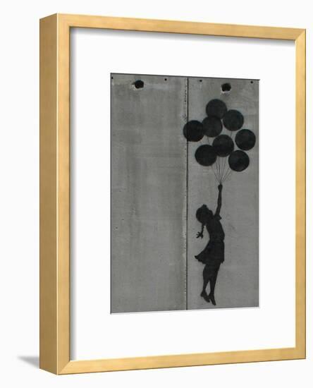 Balloon girl-Banksy-Framed Art Print