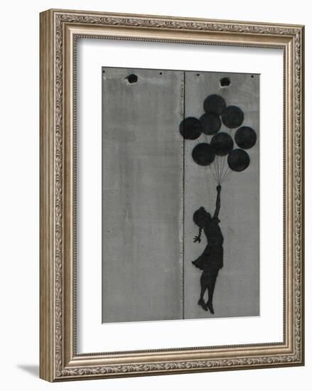 Balloon girl-Banksy-Framed Art Print