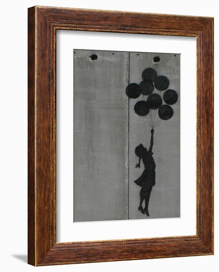 Balloon girl-Banksy-Framed Art Print