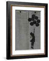 Balloon girl-Banksy-Framed Art Print