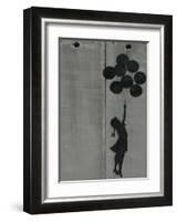 Balloon girl-Banksy-Framed Art Print