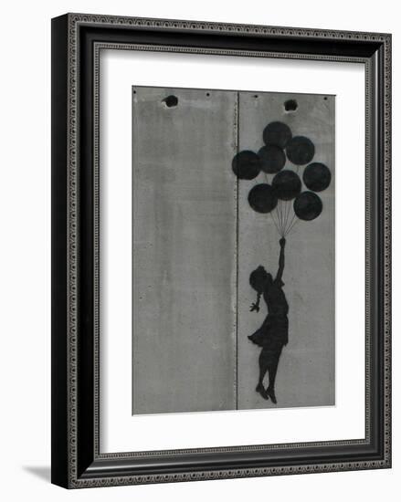 Balloon girl-Banksy-Framed Art Print