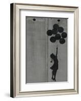 Balloon girl-Banksy-Framed Art Print