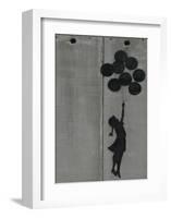 Balloon girl-Banksy-Framed Art Print
