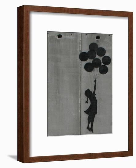 Balloon girl-Banksy-Framed Art Print