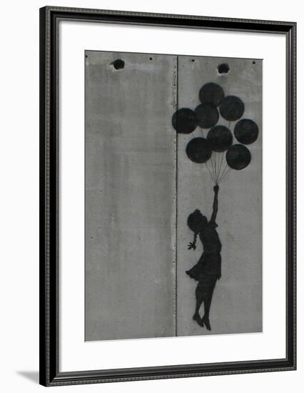 Balloon girl-Banksy-Framed Giclee Print