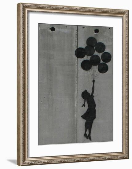 Balloon girl-Banksy-Framed Giclee Print