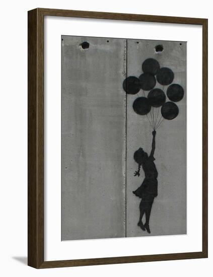 Balloon girl-Banksy-Framed Giclee Print