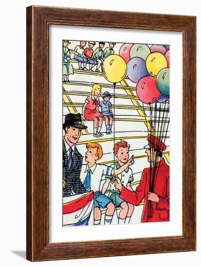 Balloon Man-Julia Letheld Hahn-Framed Art Print